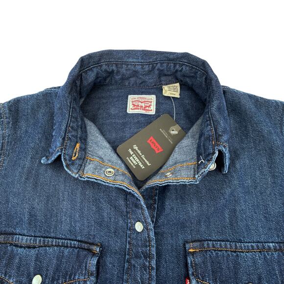 LEVI'S Iconic Western Shirt in Air Space 3 S - Picture 8 of 14